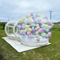 Maison à bulles gonflable en PVC avec château gonflable, tente à bulles avec tunnel, maison à bulles pour enfants, ballon à bulles pour fête