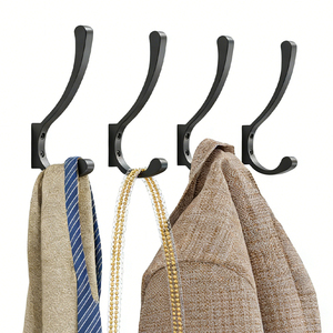 Perchero <span class=keywords><strong>de</strong></span> <span class=keywords><strong>pared</strong></span> individual duradero para baño, mini perchero para camisas, sombreros, batas y abrigos, gancho para ropa. - Product Image 1