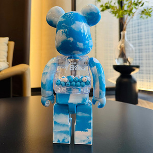 KAW 400% pour figurine Bearbrick, jouet décoratif d'intérieur en plastique et article cadeau pour collection de poupées d'enfants - Product Image 6