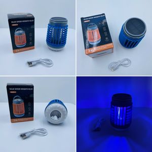 Lampada solare USB ricaricabile zanzara Zapper all'aperto trappole per insetti lanterna portatile ricaricabile per Zapper zanzara lampada solare - Product Image 4