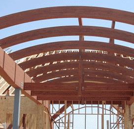 Arches en bois lamellé-collé courbées pour plafonds voûtés - Product Image 5