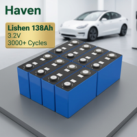 Batterie LFP prismatique rechargeable Lishen 3.2V 138Ah LiFePO4 pour chariots de golf, chariots élévateurs, applications marines, systèmes solaires hors réseau et ESS