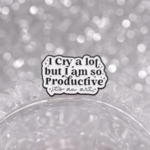 Lloro mucho pero <span class=keywords><strong>soy</strong></span> tan productivo Pin esmaltado divertido lenguaje hablado broches de Metal insignia de solapa regalo de joyería al por mayor para amigo - Product Image 4