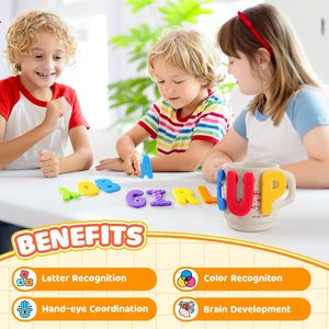 Jouets éducatifs pour apprendre l'alphabet <span class=keywords><strong>ABC</strong></span> - Jouets sensoriels texturés pour les tout-petits et les enfants - Outils éducatifs - Jouet à ventouse - Product Image 4