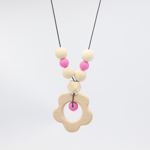 Collar <span class=keywords><strong>de</strong></span> dentición <span class=keywords><strong>de</strong></span> silicona para dentición <span class=keywords><strong>de</strong></span> bebé, mordedor sensorial, collar <span class=keywords><strong>de</strong></span> lactancia - Product Image 5