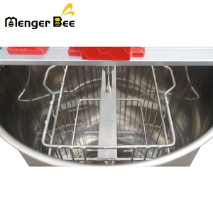 เครื่องสกัดน้ำผึ้งแบบมือหมุน Mengerbee EX-02S ยี่ห้ออเมริกัน สภาพใหม่เอี่ยม 2 เฟรม พร้อมขาตั้งและก๊อกน้ำผึ้งสแตนเลส สำหรับการเลี้ยงผึ้ง - Product Image 4