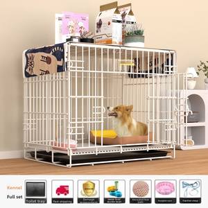 Katlanabilir katlanabilir kapalı katlanır hayvan metalik Metal küçük köpek evcil hayvanlar için Pet kafesleri - Product Image 6