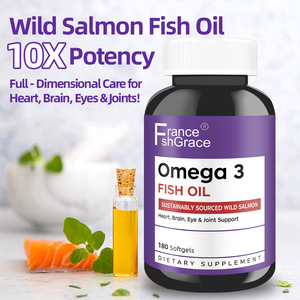 Customized Ingredients Fish Oil Supplement Heart Joint Skin Support for Women and Men 180 Softgels Fish Oil Softgels - Product Image 4