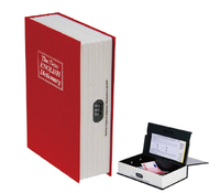 Coffre-fort avec serrure à clé, coffre-fort en métal portable, coffre-fort de diversion de dictionnaire