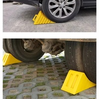 Cale-roues de sécurité antidérapant jaune durable pour voiture et camion, cale-roues portable en PP