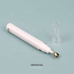 Flacon de lotion en verre de luxe, flacon pompe sans air en plastique recyclé, flacon de lotion de 16 ml avec applicateur métallique - Product Image 1