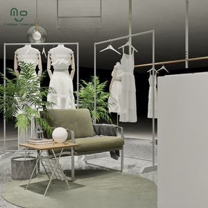 Kim loại Boutique Rack hiển thị quần áo cửa hàng hiển thị đứng Rack cho quần áo cửa hàng hiển thị treo - Product Image 4