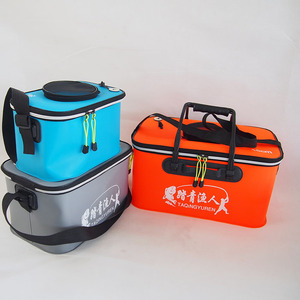 Eva Fishing <b>Box</b> Folding Fish Bucket Multi Purpose <b>Tackle</b> Bag With Shoulder Strap And Double Handle For Anglers Unisex - Product Image 3