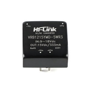 Module d'alimentation isolé non régulé à faible puissance DC-DC 12V vers 15V Hi-Link VRB1215YMD-5WR3 - Product Image 1