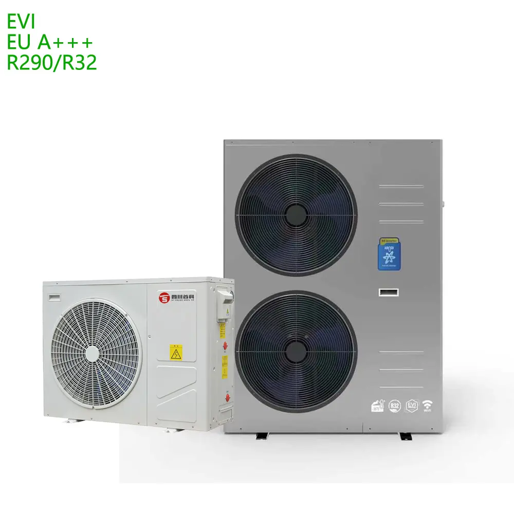 EU A+++ Full DC EVI COP 5.2 r290 Monobloc All-in-One-Wärmepumpen-Wassererhitzer für Häuser