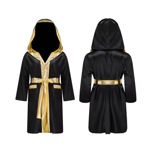 Batas de Boxeo Personalizadas para Luchadores, Poliéster de Alta Calidad, Cuero PU Ecológico, Transpirable, Textura Suave, Cómodas para Boxeo - Product Image 1