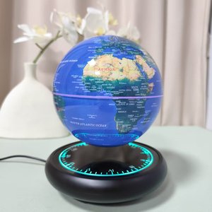 HCNT Speaker Night Light Magnetic Levitating Globe Lamp 16 Colors Gradient Base 16 Colors <b>Change</b> for Globe 360° Rotation - Product Image 3