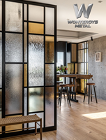 Panneaux de séparation de bureau pour hôtel design en acier inoxydable, écrans modernes pliables multifonctionnels personnalisés, découpés au laser contemporains
