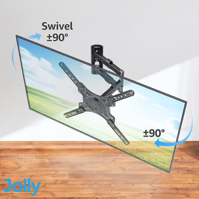 26-60 Inches TV Wall Mount Full Motion TV Bracket Single Stud Design TV Hanger