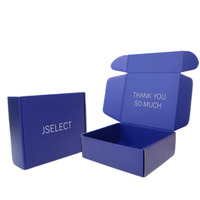 Boîtes cadeaux d'expédition en papier ondulé pliable rigide de luxe Matériaux recyclés Logo en relief pour vêtements Vêtements Courrier