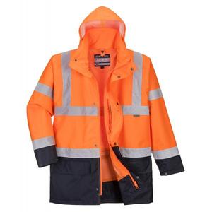 PORTWEST - S766ONR - <b>Hi</b>-<b>vis</b> Essential 5-in-1 <b>Orange</b>/blue Navy <b>Jacket</b> - Product Image 1