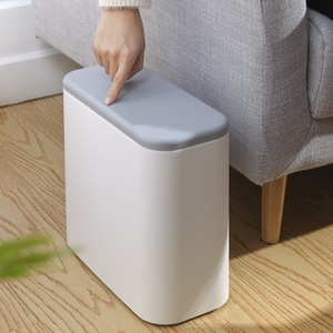 Nordic Style Trash Can Rectangular With Lid For Bathroom Kitchen Living Room Bedroom Indoor Use - Product Image 3