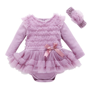 Mono de <span class=keywords><strong>princesa</strong></span> de gasa para niñas de 0 a 1 año, bonito diseño promocional, para fiesta de cumpleaños - Product Image 2