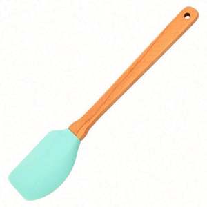 Espátulas de Silicona Antiadherentes con Mango de Madera para Repostería, Utensilios de Cocina Multifuncionales Ecológicos para Uso a Altas Temperaturas - Product Image 4
