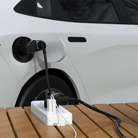 Adaptateur portable V2L pour Jaecoo J7, Jaecoo 7 PHEV, BYD, Geely, MG – Convertisseur de charge de véhicule Type 2 vers prise brésilienne pour pique-nique en extérieur