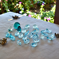 Vente en gros de pierres précieuses naturelles topaze bleu ciel de taille ovale pour bijoux en argent sterling pierres précieuses en vrac