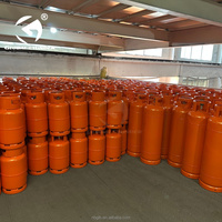 Bouteille de gaz GPL en acier basse pression 15 kg 35,5 L ISO 4706, cylindre vide ou plein de propane, diamètre extérieur 380 mm, vente en gros Chine, Sud-Est