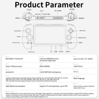 Console de Jeu Portable ANBERNIC RG556 Écran 5.48 Pouces WIFI Rétro Android 13