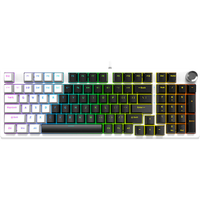Keyboard Gaming Mekanik Kabel 97 Tombol Baru Grosir, USB LED Backlit Tahan Air untuk Laptop/Desktop/Tablet