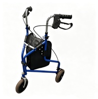Déambulateur pliable avec frein pour personnes âgées et handicapées, chariot de marche assisté, chariot de courses, aide à la rééducation