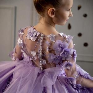 Abiti Couture a strati per bambini abito da festa in Tulle ricamato <span class=keywords><strong>abbigliamento</strong></span> per bambini eleganti <span class=keywords><strong>abbigliamento</strong></span> per bambini all'<span class=keywords><strong>ingrosso</strong></span> vestiti per neonati - Product Image 2