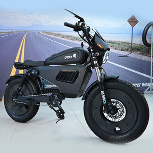 Vélo Électrique Urbain Rétro Black Warrior Himoto avec Cadre en Fer, Batterie au Lithium, Télécommande, <span class=keywords><strong>Carte</strong></span> NFC, Vitesse Rapide, Pneus Larges - Product Image 1