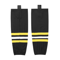 Chaussettes de hockey en polyester de qualité supérieure au meilleur prix, styles multiples personnalisés, chaussettes de hockey sur glace par sublimation