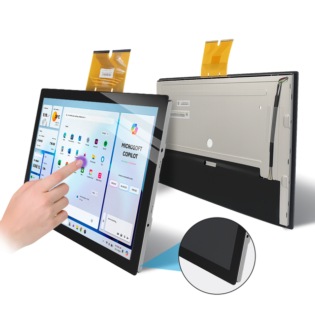 27" 18.5'' Touch Screen Display Module  G+G Cover Glass USB I2C Capacitive Open Frame High Brightness Industrial Monitor