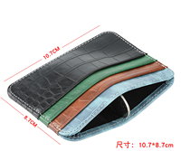 Pemegang kartu kredit kulit asli kustom-dompet minimalis untuk Pria & Wanita-Ultra tipis & desain ramah perjalanan