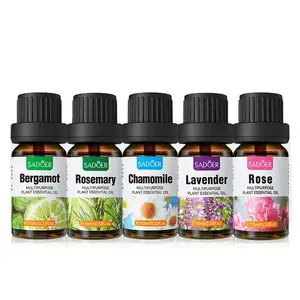 10ML Private Label SADOER neuer Großhandel natürliche Lavendel Rose Pflanzen extrakt Glättung Aroma therapie ätherisches Öl für die Hautpflege