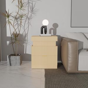 <span class=keywords><strong>Table</strong></span> <span class=keywords><strong>de</strong></span> <span class=keywords><strong>chevet</strong></span> en bois avec station <span class=keywords><strong>de</strong></span> charge et éclairage LED, <span class=keywords><strong>table</strong></span> <span class=keywords><strong>de</strong></span> <span class=keywords><strong>chevet</strong></span> moderne à surface coulissante et tiroirs - Product Image 3