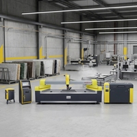 Machine à jet d'eau CNC multifonctionnelle 5 axes YUANLI pour l'acier inoxydable, le métal, la pierre, le verre, la céramique et les composites