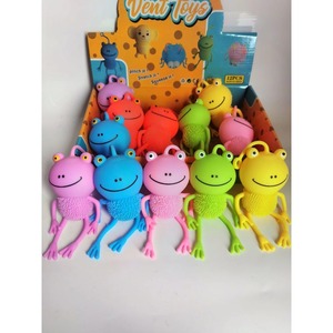 Jouets sensoriels pour l'autisme, soulagement du stress, adorable boule à presser en forme de grenouille rose, jouet en peluche en caoutchouc souple - Product Image 6