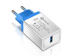 QC3.0 เครื่องชาร์จแบบชาร์จเร็ว 5V3A เครื่องชาร์จ USB แบบชาร์จเร็ว มีหลายสีให้เลือกสำหรับแอปเปิล แอนดรอยด์ - Product Image 4