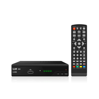 Decodificador de TV digital H.265 para el mercado europeo HD con decodificador LAN. Canales de emisión gratuitos. Compatible con personalización gratuita.