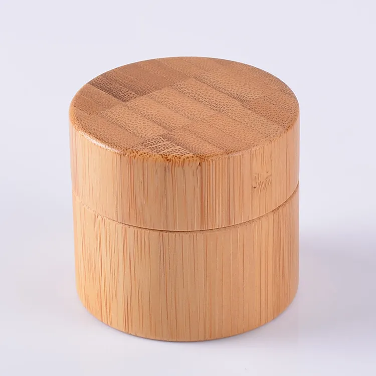 Toptan lüks kozmetik kavanoz bambu kozmetik kavanoz yüz cilt kremi için yüksek kaliteli kutular