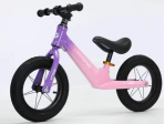 Vélo d'équilibre pour enfants de 12 pouces, couleur dégradée, cadre léger en alliage de magnésium, selle en cuir, 2-6 ans