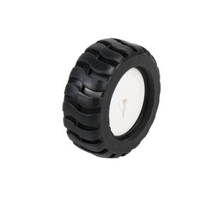 إطار مطاطي بعمود د 43 + عجلة موديل سيارة ذكية مناسبة لمحرك تخفيض N20 DIY Robot - Product Image 5