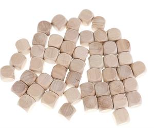 Usine personnalisé points colorés 6-20 faces dés en bois de Lotus avec coins gravés 8-80mm en vrac en gros dés en bois arrondis - Product Image 3