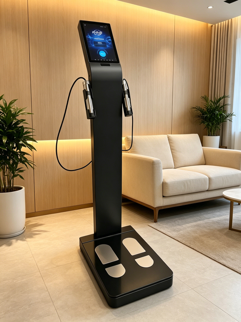 User-friendly Digital Body Scale with 3-99 Age Range Intelligent Wellness Analyzer with AI Guidance for Fitness Consultant
